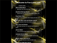 Tablet Screenshot of fun-lover.com
